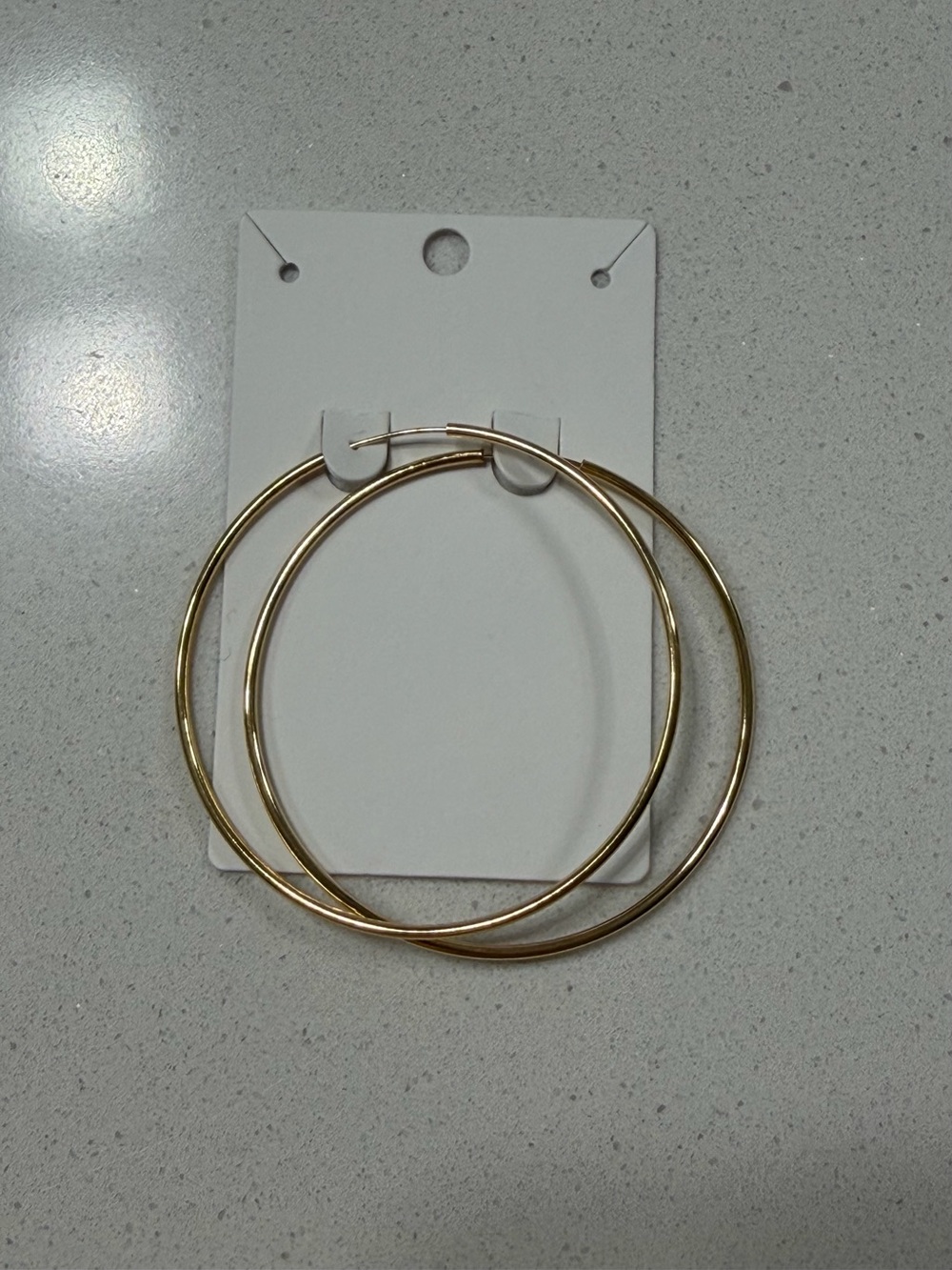 GoldOro Classic Gold-Plated Hoop Earrings 2” Diameter